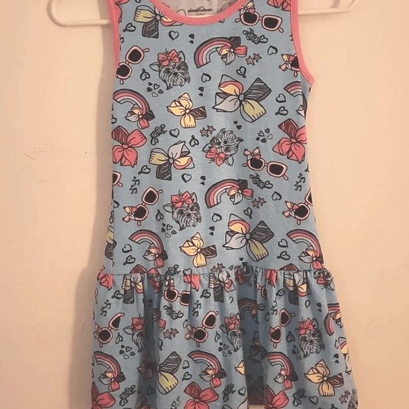 Blue JoJo Siwa dress, adorned with a delightful print size 6/6x - Picture 1 of 3